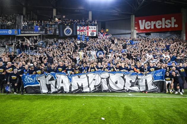 Football, Club Brugge celebrates winning the championship in Belgium