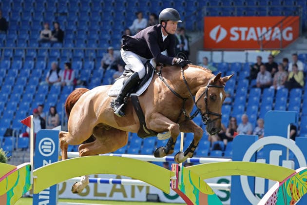 Gerriet Nieberg GER with horse Don Plus , S1 Prize of the Soers, CSI5, Special Two Phase Jumping Competition, World Equestrian Festival, World Equestrian Festival, TSCHIO Aachen 2026, TSCHIO instead of CHIO 2026, Aachener Soers, 22 to 24 May 2026, Equestrian sport, 22 05 2026, Aachener Soers Aachen Germany