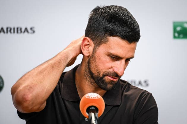 May 22, 2026, Paris, France, France: Novak DJOKOVIC of Serbia during the Roland-Garros 2026, French Open 2026, Grand Slam tennis tournament at Roland-Garros Stadium on May 22, 2026 in Paris, France. Roland Garros 2026 - press conference, PK, Pressekonferenz  - ZUMAm308 20260522_zsp_m308_013 Copyright: xMatthieuxMirvillex