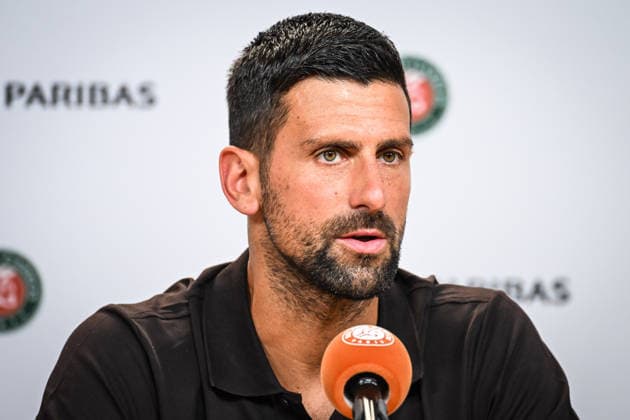 May 22, 2026, Paris, France, France: Novak DJOKOVIC of Serbia during the Roland-Garros 2026, French Open 2026, Grand Slam tennis tournament at Roland-Garros Stadium on May 22, 2026 in Paris, France. Roland Garros 2026 - press conference, PK, Pressekonferenz  - ZUMAm308 20260522_zsp_m308_016 Copyright: xMatthieuxMirvillex