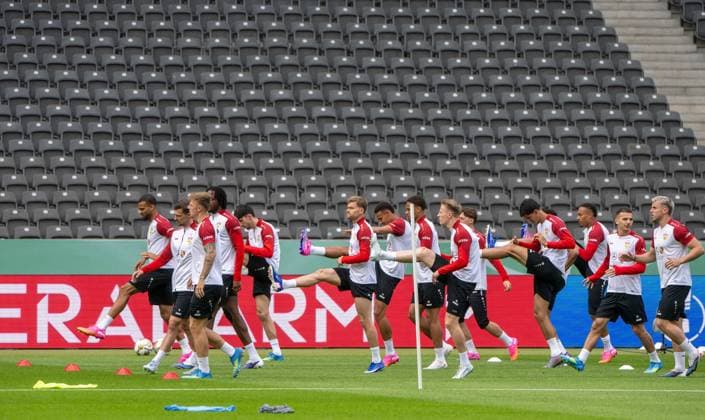 Football, DFB Cup, Final, VfB Stuttgart, Training