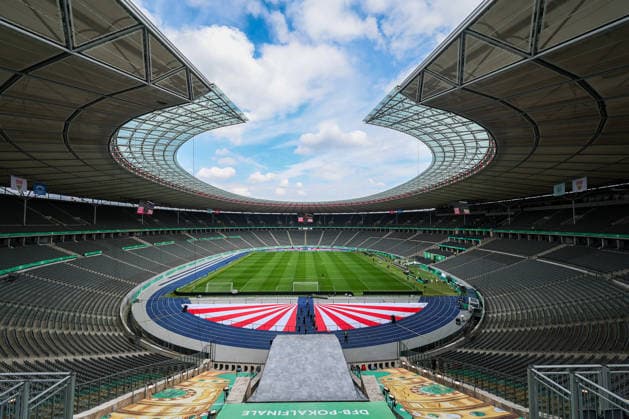 DFB Pokalfinale 25 26 Impressions before FC Bayern München VfB Stuttgart on 22 05 2026 at the Olympiastadion in Berlin Olympiastadion Berlin overview stadium photo feature, symbol, symbol photo, characteristic, detail MH