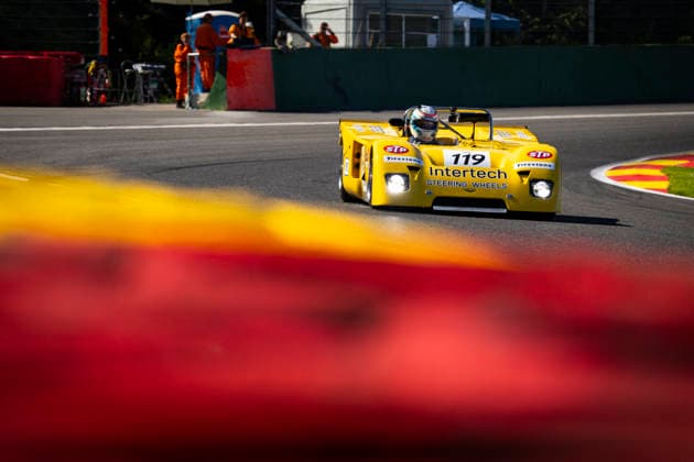 LE MANS CLASSIC SERIES 2026 - SPA-CLASSIC 119 PEAUGER Philippe (fra), ANDRUET Jean-Claude (fra), Chevron B21 1972, Proto 1 -2L, Classic Endurance Racing 2, action during the 2026 Spa-Classic, 2nd round of the Le Mans Classic Series 2026, from May 22 to 24 in Circuit de Spa-Francorchamps, in Stavelot, Belgium - StavelotBelgium  Copyright: xDamienxSaulnierx