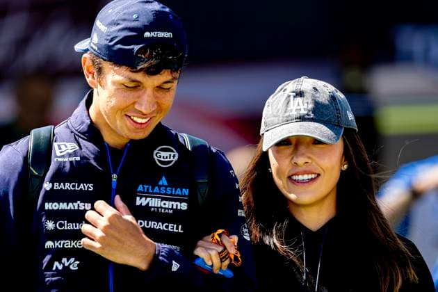 MONTREAL Formula 1 driver Alexander Albon of Atlassian Williams F1 Team with his girlfriend during the Formula 1 Canada Race at the Circuit Gilles Villeneuve on May 22, 2026 in Montreal, Canada Photo by DeFodi Images