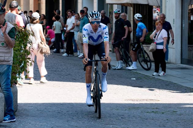 IPA84970241 - Enric Mas, Movistar Team at the start of 13th stage of Giro d Italia 2026 from Alessandria, Italy, on may 22, 2026  Copyright: xSilviaxColombo IPAxSportx xx 84970241