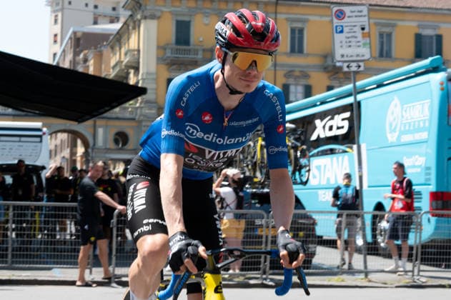 IPA84970792 - VINGEGAARD Jonas, TEAM VISMA LEASE A BIKE at the start of 13th stage of Giro d Italia 2026 from Alessandria, Italy, on may 22, 2026  Copyright: xSilviaxColombo IPAxSportx xx 84970792