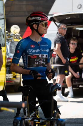 IPA84970781 - VINGEGAARD Jonas, TEAM VISMA LEASE A BIKE at the start of 13th stage of Giro d Italia 2026 from Alessandria, Italy, on may 22, 2026  Copyright: xSilviaxColombo IPAxSportx xx 84970781