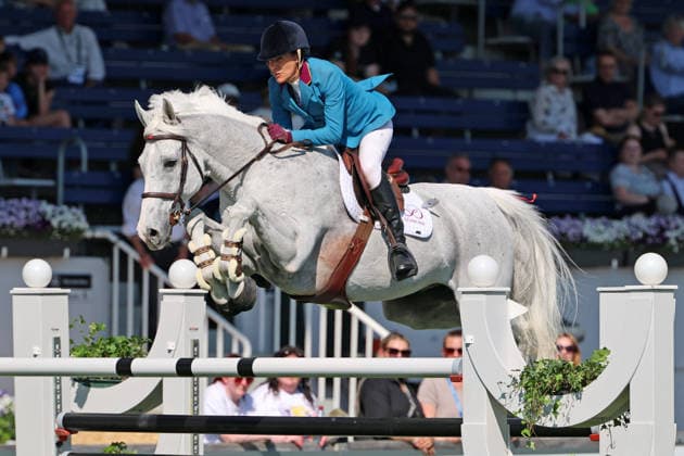 Luciana Diniz BRA with horse Vertigo Du Desert, 2nd place, 1 qualification Rolex Grand Prix, CSI5 show jumping test fault time, World Equestrian Festival, TSCHIO Aachen 2026, TSCHIO instead of CHIO 2026, Aachener Soers, 22 to 24 May 2026, equestrian sport, 22 05 2026, Aachener Soers Germany