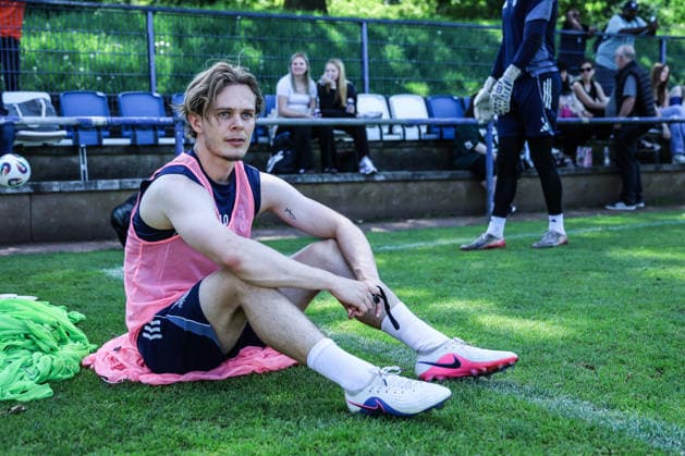 Sports, Football, 3 League Season 2025 2026 Training MSV Duisburg 22 05 2026, Training ground MSV Duisburg Jakob Bookjans MSV Duisburg, 7 Duisburg Training ground MSV Duisburg North Rhine-Westphalia Germany