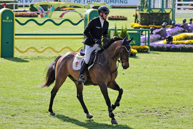Winner, 1 place, Daniel Cole IRE with horse Farrel, 1 qualification Rolex Grand Prix CSI5, World Equestrian Festival, TSCHIO Aachen 2026, TSCHIO instead of CHIO 2026, Aachener Soers, 22 to 24 May 2026, equestrian sport, 22 05 2026, Aachener Soers Germany