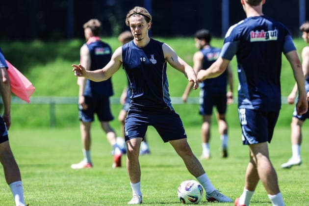 Sports, Football, 3 League Season 2025 2026 Training MSV Duisburg 22 05 2026, Training ground MSV Duisburg Jakob Bookjans MSV Duisburg, 7 Duisburg Training ground MSV Duisburg North Rhine-Westphalia Germany