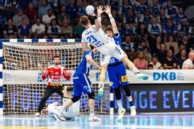 22 05 2026, GER, Handball, Men, Season 25 26, Daikin 1 Bl, 32 Matchday, ThSV Eisenach TVB Lemgo Lippe Tim Suton TVB Lemgo Lippe 99817 Eisenach Werner Assmann Halle Am Sportp Thueringen Germany