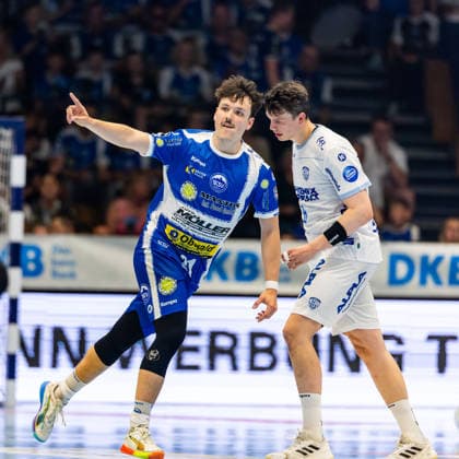 22 05 2026, GER, Handball, Men, Season 25 26, Daikin 1 Bl, 32 Matchday, ThSV Eisenach TVB Lemgo Lippe Moritz Ende ThSV Eisenach,21 99817 Eisenach Werner Assmann Halle Am Sportp Thueringen Germany