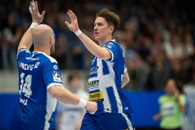 DAIKIN HBL HANDBALL MEN 1 BL 32 GAME DAY THSV EISENACH TBV LEMGO LIPPE FOR EDITORIAL PURPOSES ONLY p 22 05 2026 Eisenach DAIKIN HBL Handball 1 Bundesliga Men Season 2025 2026 32 Matchday Werner Assmann Halle ThSV Eisenach TBV Lemgo Lippe in photo Oskar Joelsson 3 ThSV Eisenach and Peter Walz 14 ThSV Eisenach Germany Thuringia Eisenach Copyright SaschaxFromm Copyright: SaschaxFromm doc85ykhg9v8vq17glljb42 ,EDITORIAL USE ONLY Copyright: SaschaxFromm