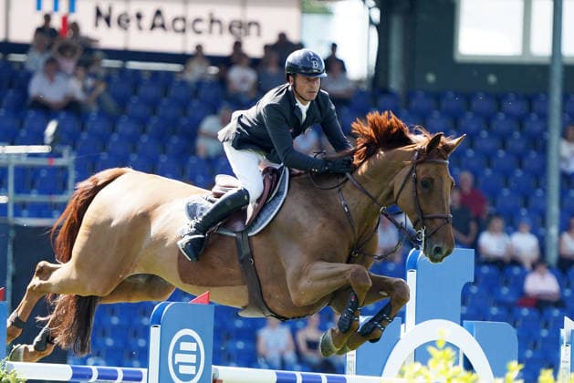 Equestrian Sports Tschio Aachen 2026 TSCHIO Aachen 2026, 22 5 2026 AllianzPark Aachen 1 Qualification Rolex Grand Prix CS 15 Jumping Competition Fringan de Vesquerie, Julien Epaillard, France, FRA France