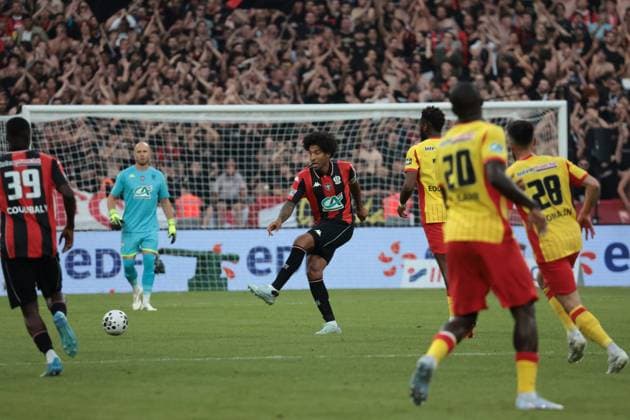 FINALE CDF - RC LENS - NICE PHOTOPQR NICE MATIN sébastien Botella ; Paris ; 22 05 2026 ; Finale de Coupe de France entre Nice et Lens, au stade de France de Paris le 22 mai 2026. French Cup final football match between RC Lens and OGC Nice at the Stade de France stadium, in Paris, on May 22, 2026. Paris France  Copyright: xPHOTOPQR NICExMATIN MAXPPPxsébastienxBotellax 20260522NIM3030 20260522NIM3030
