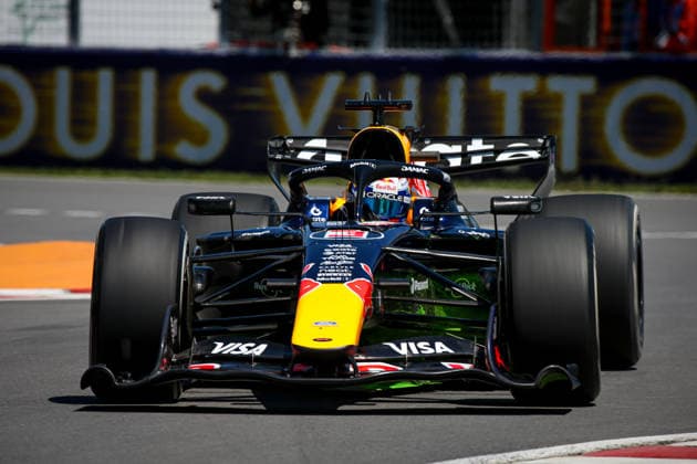 (3) Max Verstappen - Oracle Red Bull Racing during the Free Practice of Formula 1 AWS Canadian Grand Prix 2026 at Circuit Gilles Villeneuve in Montreal, Canada. Round 7 of the 2026 FIA Formula One World Championship, WM, Weltmeisterschaft held May 22-24, 2026. The Circuit Gilles Villeneuve on Ile Notre-Dame in Montreal, named after the legendary Ferrari driver, hosts the Sprint format for the seventh round. This event weekend features the F1 Sprint format, with a Sprint Shootout and Sprint Race in addition to the standard qualifying session and Grand Prix. Formula 1 AWS Canadian Grand Prix 2026 - Round 7 - Circuit Gilles Villeneuve F1-2026-R07-CAN