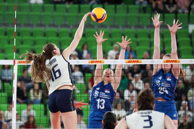 Volleyball, Women, International match, Italy - Serbia
