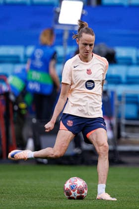 Caroline Graham Hansen seen during the FC Barcelona, Barca Femeni Official Training Session before UEFA Womens Champions League 2026 final (Maciej Rogowski Ball Raw Images) Oslo Ullevaal Stadion Norway Copyright: xMaciejxRogowskix maciejrogowski_22052026_fcbarcelona-27