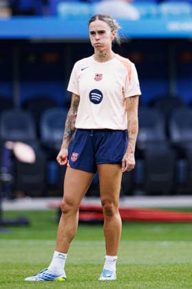 Maria Mapi Pilar Leon Cebrian seen during the FC Barcelona, Barca Femeni Official Training Session before UEFA Womens Champions League 2026 final (Maciej Rogowski Ball Raw Images) Oslo Ullevaal Stadion Norway Copyright: xMaciejxRogowskix maciejrogowski_22052026_fcbarcelona-35
