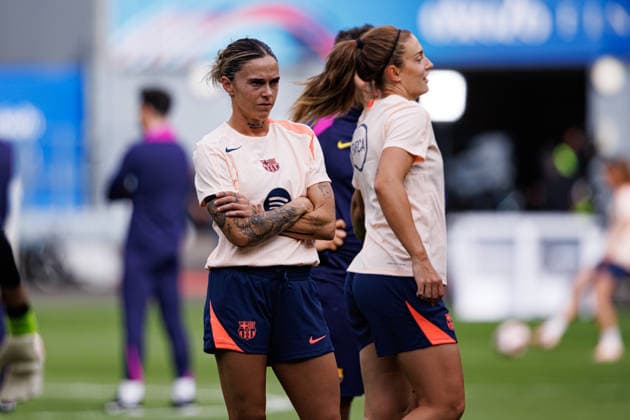 Maria Mapi Pilar Leon Cebrian seen during the FC Barcelona, Barca Femeni Official Training Session before UEFA Womens Champions League 2026 final (Maciej Rogowski Ball Raw Images) Oslo Ullevaal Stadion Norway Copyright: xMaciejxRogowskix maciejrogowski_22052026_fcbarcelona-54