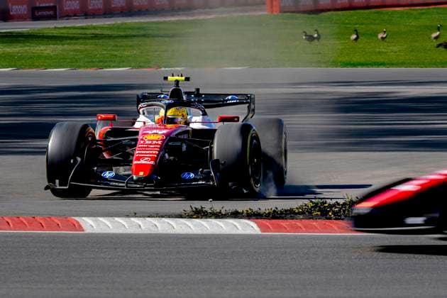 MONTREAL Formula 1 driver Lewis Hamilton of Scuderia Ferrari HP during the Formula 1 Canada Race at the Circuit Gilles Villeneuve on May 22, 2026 in Montreal, Canada Photo by DeFodi Images