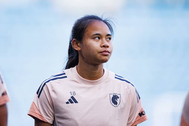 Alice Sombath seen during the OL Lyonnes Official Training Session before UEFA Womens Champions League 2026 final (Maciej Rogowski Ball Raw Images) Oslo Ullevaal Stadion Norway Copyright: xMaciejxRogowskix maciejrogowski_22_05_2026_lyoness-17