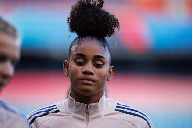Tarciane seen during the OL Lyonnes Official Training Session before UEFA Womens Champions League 2026 final (Maciej Rogowski Ball Raw Images) Oslo Ullevaal Stadion Norway Copyright: xMaciejxRogowskix maciejrogowski_22_05_2026_lyoness-27