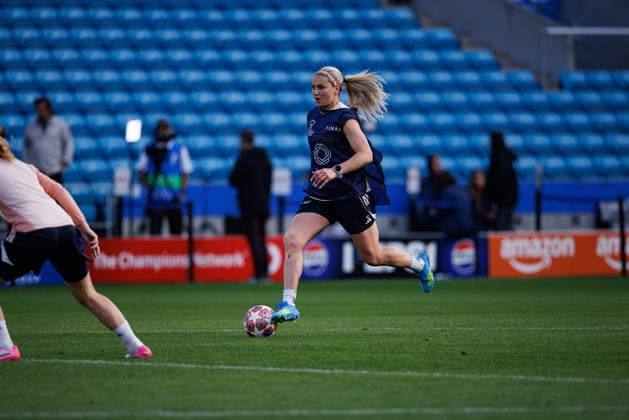 Linsdey Heaps seen during the OL Lyonnes Official Training Session before UEFA Womens Champions League 2026 final (Maciej Rogowski Ball Raw Images) Oslo Ullevaal Stadion Norway Copyright: xMaciejxRogowskix maciejrogowski_22_05_2026_lyoness-67