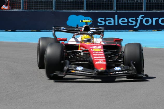 RECORD DATE NOT STATED 22nd May 2026; Circuit Gilles Villeneuve, Montreal, Quebec, Canada; 2026 FIA Formula 1 Canadian Grand Prix, Free Practice Day; Lewis Hamilton (44) of Great Britain and Scuderia Ferrari HP turning at turn 10 ArtxVega