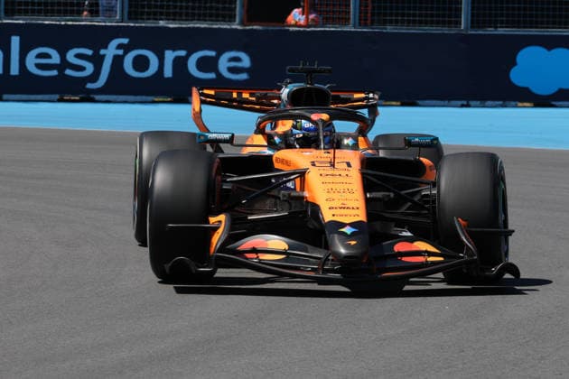 RECORD DATE NOT STATED 22nd May 2026; Circuit Gilles Villeneuve, Montreal, Quebec, Canada; 2026 FIA Formula 1 Canadian Grand Prix, Free Practice Day; Oscar Piastri (81) of Australia and McLaren Mastercard F1 Team at turn 10 ArtxVega