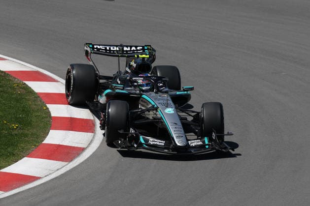 RECORD DATE NOT STATED 22nd May 2026; Circuit Gilles Villeneuve, Montreal, Quebec, Canada; 2026 FIA Formula 1 Canadian Grand Prix, Free Practice Day; Kimi Antonelli (12) of Italy and Mercedes-AMG PETRONAS Formula One Team at turn 10 ArtxVega