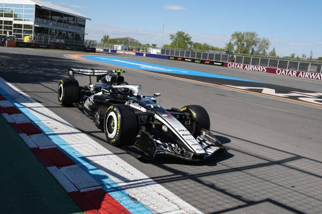 RECORD DATE NOT STATED 22nd May 2026; Circuit Gilles Villeneuve, Montreal, Quebec, Canada; 2026 FIA Formula 1 Canadian Grand Prix, Free Practice Day; Valtteri Bottas (77) of Finland and Cadillac Formula 1 Team at the wall of champions ArtxVega