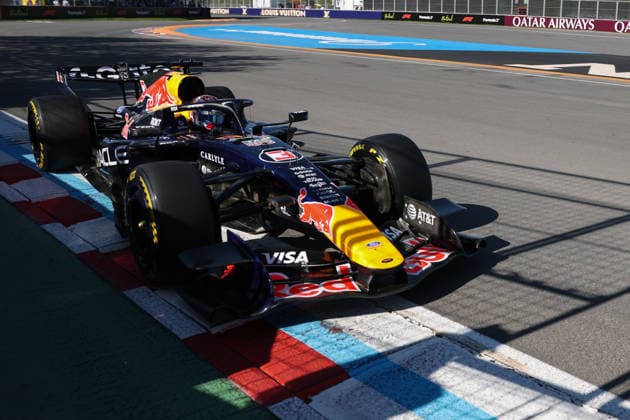 RECORD DATE NOT STATED 22nd May 2026; Circuit Gilles Villeneuve, Montreal, Quebec, Canada; 2026 FIA Formula 1 Canadian Grand Prix, Free Practice Day; Max Verstappen (3) of the Netherlands and Oracle Red Bull Racing at the wall of champions ArtxVega