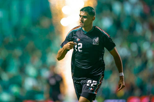 MEXICO NATIONAL TEAM INTERNATIONAL FRIENDLY MEXICO NATIONAL TEAM INTERNATIONAL FRIENDLY MEXICO VS GHANA 22052026 PUEBLA, PUEBLA Action photo of Guillermo Martinez of the Mexico national soccer team, celebrating a goal against Ghana during friendly, held at the Estadio Cuauhtemoc of Puebla, Mexico Action photo of Guillermo Martinez of the Mexico national soccer team, celebrating a goal during friendly game against Ghana, held at the Estadio Cuauhtemoc of Puebla, Mexico PHOTO BY IMAGENSHOP AGENCIA FOTOGRAFICA PUEBLA PUEBLA MEXICO Copyright: xYOALIxMARTINEZx