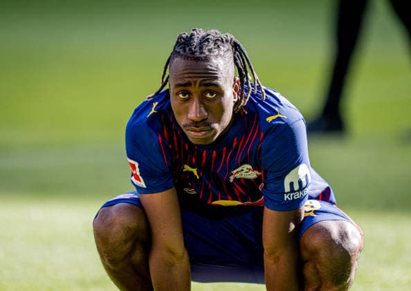 Leipzigs Yan Diomande Soccer 1 Bundesliga, Matchday 34 SC Freiburg RB Leipzig 16 May 2026 Freiburg, Europa Park Stadion SC Freiburg RB Leipzig