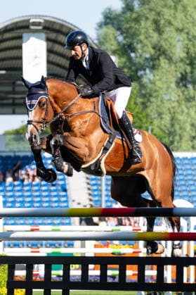 207 Piergiorgio Bucci on Istanbul Du Cedre (ITA) during the TSCHIO 2026 (CHIO 2026) - 2nd Competition Youngster-Tour - CSIYH1* - Jumping competition for young horses at the Allianz Park in Aachen, Germany Copyright: xMartinxPitschx xSPPx Sportspressphoto_152059