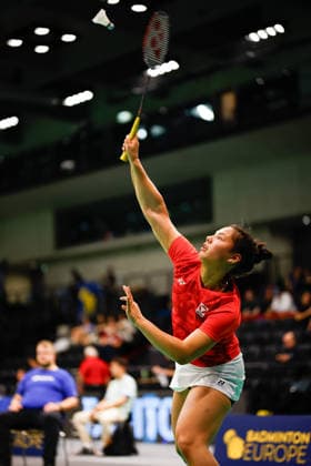 BADMINTON - Austrian Open GRAZ,AUSTRIA,23.MAY.26 - BADMINTON - Austrian Open. Image shows Serena Au Yeong (AUT).  GEPAxpictures xJamesxDoak