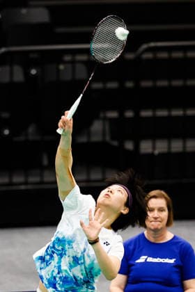 BADMINTON - Austrian Open GRAZ,AUSTRIA,23.MAY.26 - BADMINTON - Austrian Open. Image shows Wei Xu (AUT).  GEPAxpictures xJamesxDoak