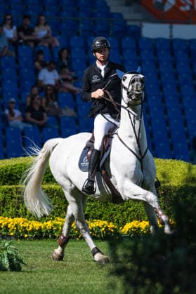 185 Jason Smith on Jour De Fete Del Cabanon (SUI) during the TSCHIO 2026 (CHIO 2026) - Prize of CHIO Aachen CAMPUS - CSI5* - Jumping competition at the Allianz Park in Aachen, Germany Copyright: xMartinxPitschx xSPPx Sportspressphoto_152082