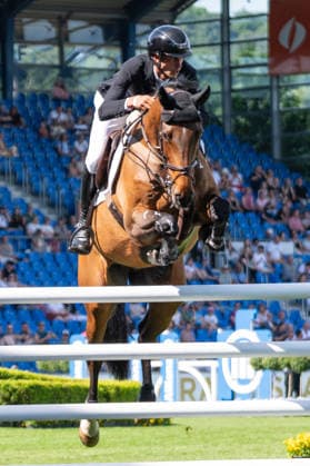 301 Rene Dittmer on Brunson (GER) during the TSCHIO 2026 (CHIO 2026) - Prize of CHIO Aachen CAMPUS - CSI5* - Jumping competition at the Allianz Park in Aachen, Germany Copyright: xMartinxPitschx xSPPx Sportspressphoto_152092