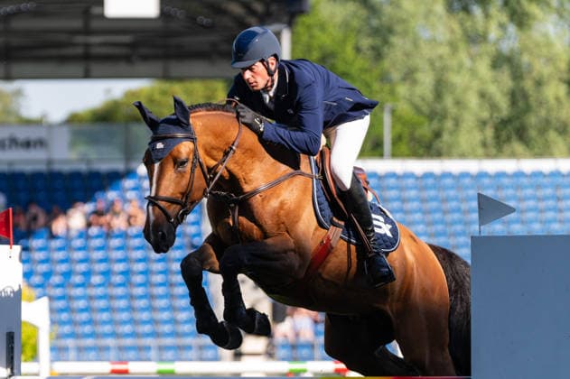 147 Daniel Deusser on Silence Dwerse Hagen (GER) during the TSCHIO 2026 (CHIO 2026) - 2nd Competition Youngster-Tour - CSIYH1* - Jumping competition for young horses at the Allianz Park in Aachen, Germany Copyright: xMartinxPitschx xSPPx Sportspressphoto_152189