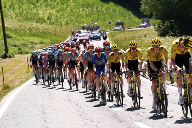 The blue jersey Denmark™s Jonas Vingegaard Hansen of Team Visma Lease A Bike during Stage 14 of the Giro d™Italia, from Aosta to Pila, Italy, Saturday, May 23, 2026.  Copyright: xMarcoxAlpozzi LaPressex