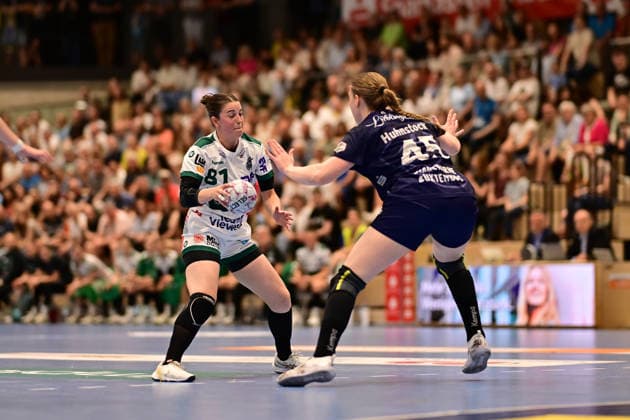 Handball I Women I Season 2025 2026 I Play Offs 5 11 I Matchday 6 I Buxtehuder SV FRISCH AUF Göppingen I 23 05 2026 Lea Neubrander 81, FRISCH AUF Göppingen Jolina Huhnstock 45, Buxtehuder Sportverein Buxtehude Halle Nord Niedersachsen Germany Copyright: xLobeca FelixxSchlikisx