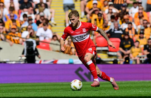 Hull City v Middlesbrough, London, UK - 23 May 2026 Riley McGree of Middlesbrough during the Sky Bet Championship Playoff Final match between Hull City and Middlesbrough on 23 May 2026 at Wembley Stadium, London. - London Wembley Stadium London GBR Copyright: xAlanxStanford PPAUKx PPA-277018