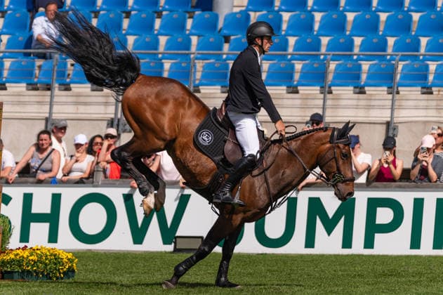 Sport Bilder des Tages 218 Richard Vogel on Phenyo Van Het Keysersbos (GER) during the TSCHIO 2026 (CHIO 2026) - 2nd Qualifier Rolex Grand Prix - CSI5* - Jumping competition with jump-off at the Allianz Park in Aachen, Germany Copyright: xMartinxPitschx xSPPx Sportspressphoto_152437