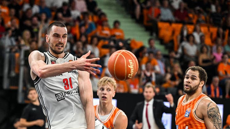 GER, BBL, Playoffs, ratiopharm Ulm vs BMA365 Bamberg Baskets 23 05 2026, ratiopharm arena, Neu Ulm, GER, BBL, Playoffs, ratiopharm Ulm vs BMA365 Bamberg Baskets, pictured Daniel Keppeler Bamberg, 31 nordphotoxGmbHx xHafner nph00200