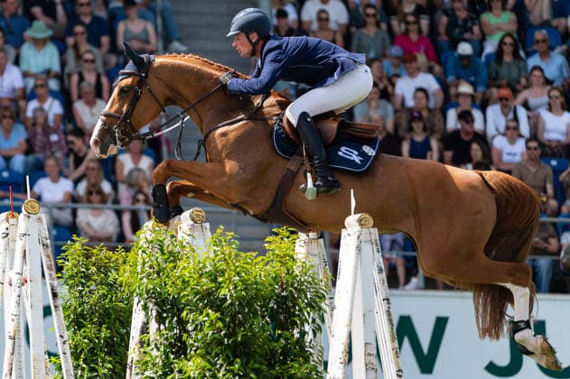 143 Martin Fuchs on Lorde (SUI) during the TSCHIO 2026 (CHIO 2026) - 2nd Qualifier Rolex Grand Prix - CSI5* - Jumping competition with jump-off at the Allianz Park in Aachen, Germany Copyright: xMartinxPitschx xSPPx Sportspressphoto_152447