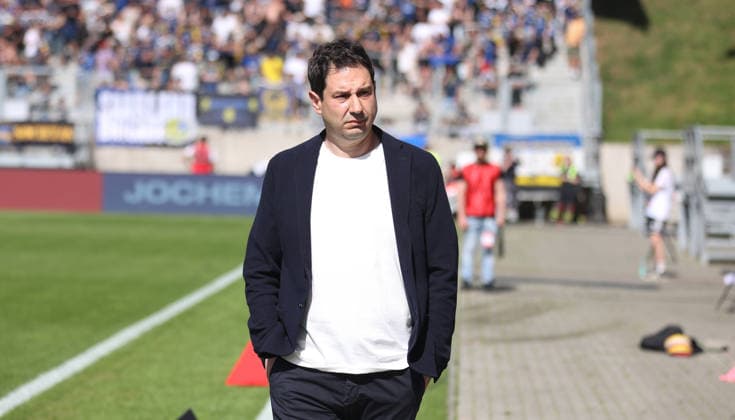 23 05 2026, Football, Men, Sparkassen Pokal Saarland Final, Season 2025 2026, 1 FC Saarbrücken FC 08 Homburg, Coach Argirios Giannikis 1 FC Saarbruecken Saarbrücken Ludwigsparkstadion Saarland Germany DEU Copyright: xFabianxKleerx
