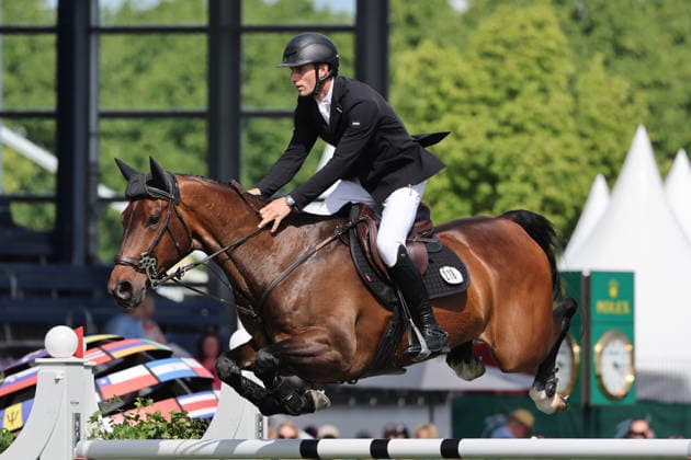 Richard Vogel GER with horse Phenyo van het Keysersbos, 2 qualifier Rolex Grand Prix CSI5 show jumping competition with jump-off, World Equestrian Festival, CSI5, World Equestrian Festival, TSCHIO Aachen 2026, TSCHIO instead of CHIO 2026, Aachener Soers, 22 to 24 May 2026, equestrian sport, 23 05 2026, Aachener Soers Aachen Germany